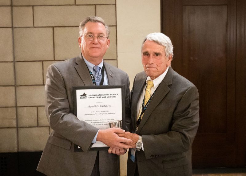 Rone Fricker and James Aylor with VASEM award