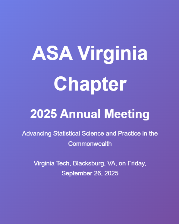 2025 ASA Virginia Chapter Conference on Friday Sep 26, 2025